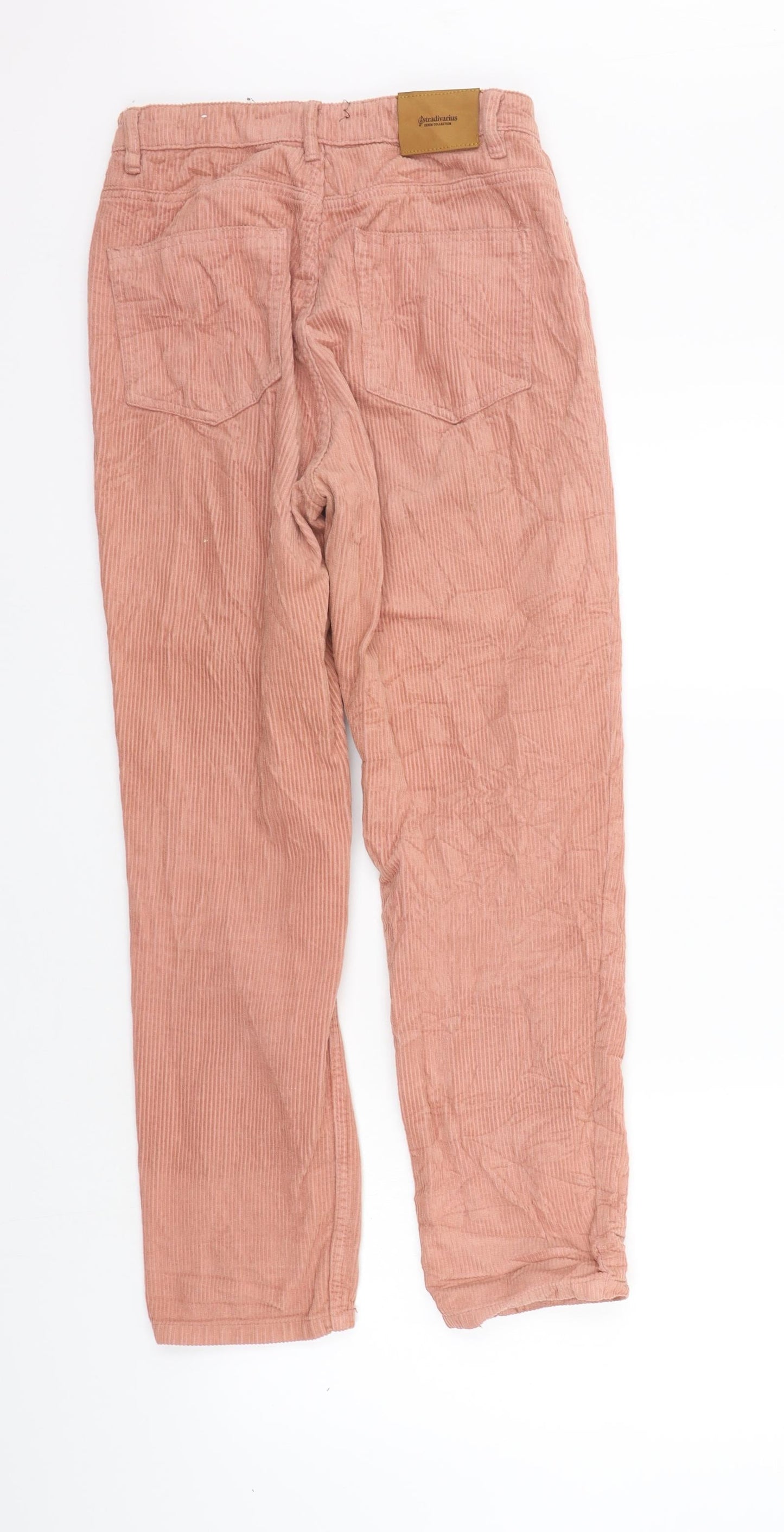 Womens UK Size 8 Stradivarius Regular Fit  Orange Trousers