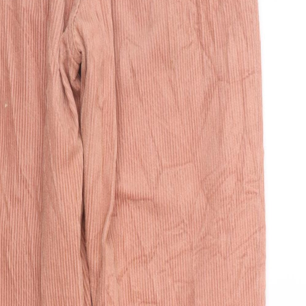 Womens UK Size 8 Stradivarius Regular Fit  Orange Trousers
