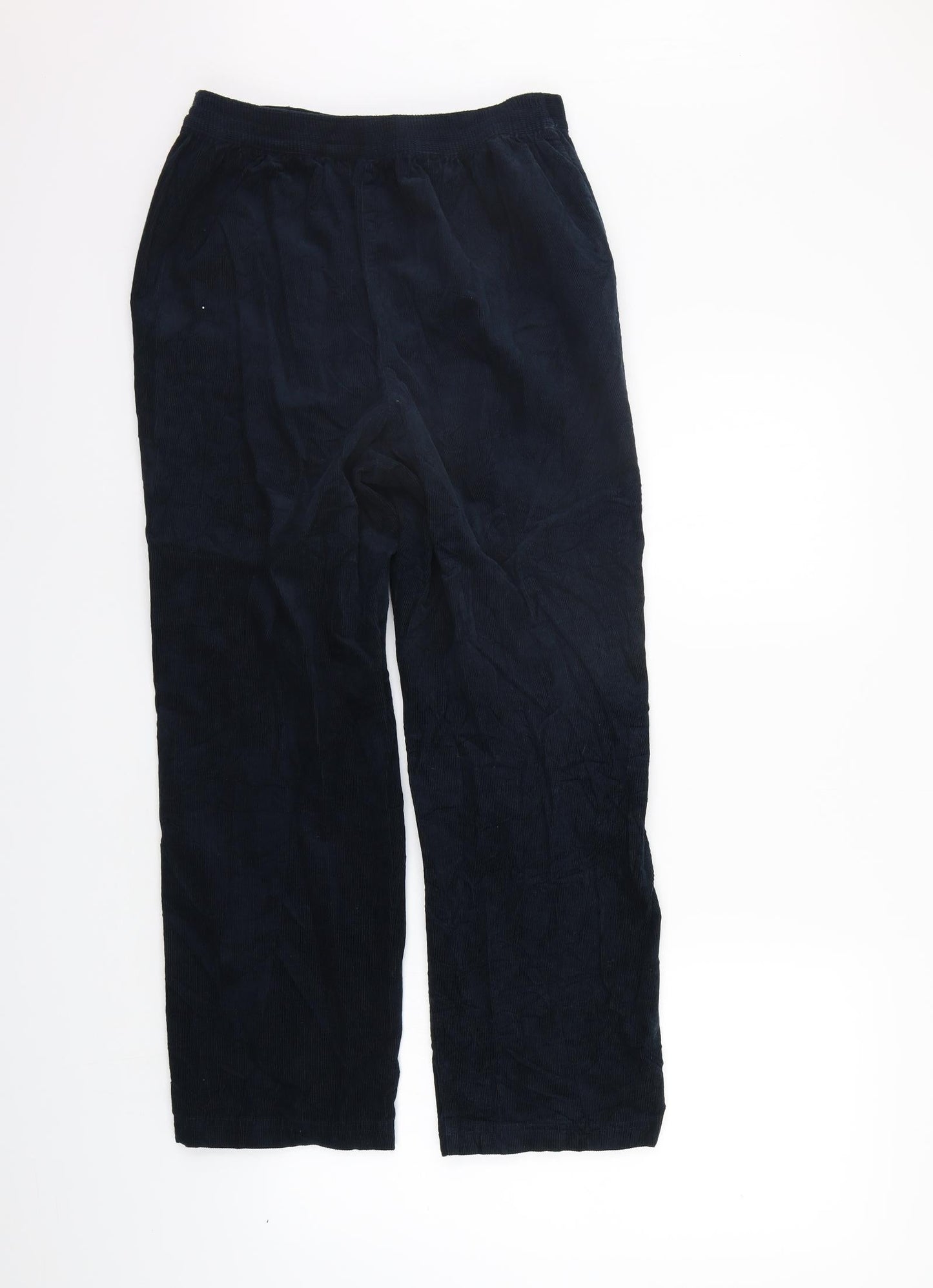EWM Womens Blue   Trousers  Size 12 L26 in - Elastic Waist Band