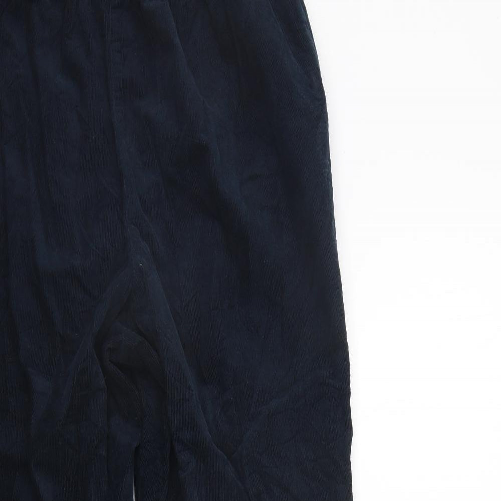 EWM Womens Blue   Trousers  Size 12 L26 in - Elastic Waist Band