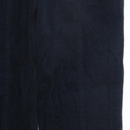 EWM Womens Blue   Trousers  Size 12 L26 in - Elastic Waist Band