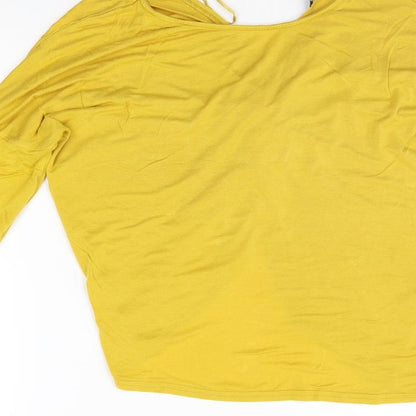 New Look Womens Yellow   Basic T-Shirt Size 10