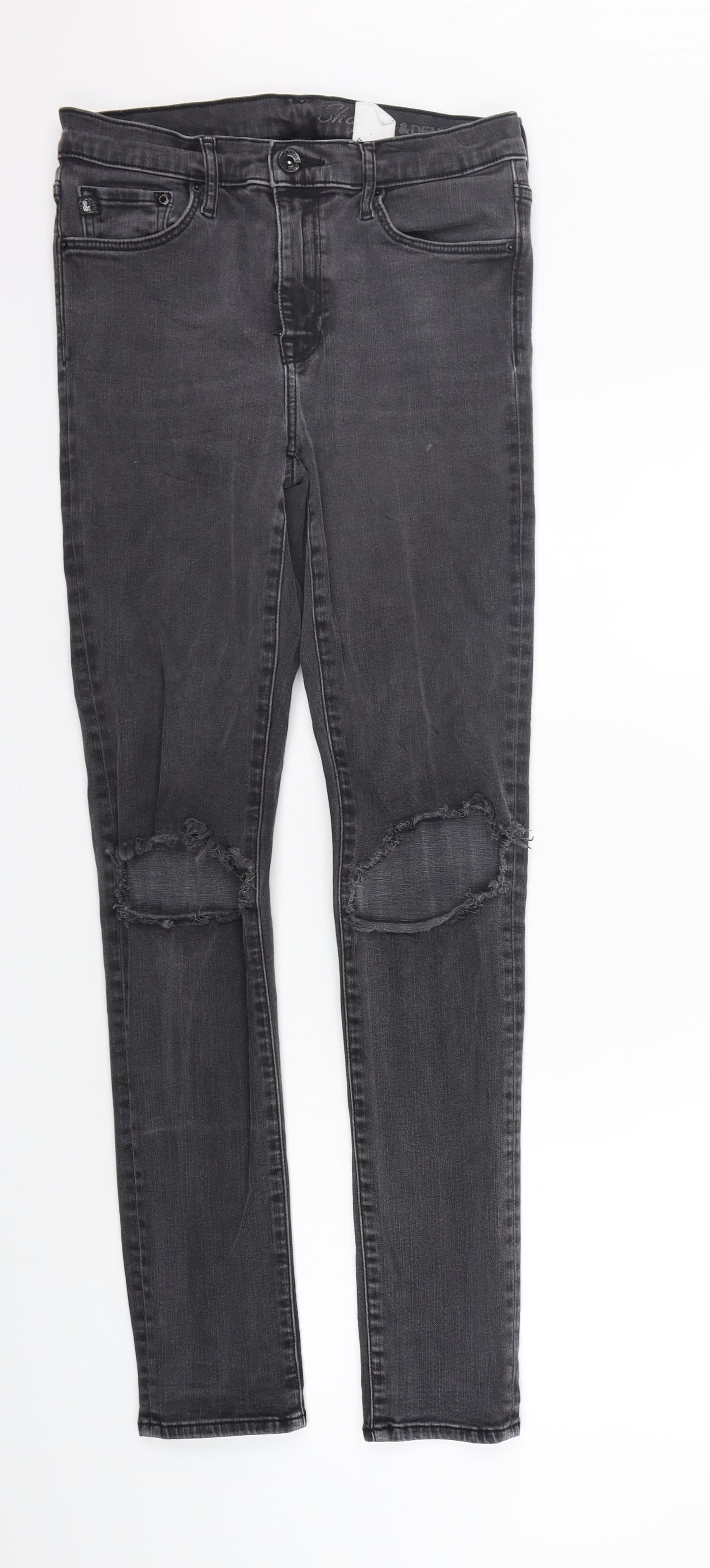 Womens UK Size 30 in H&M Regular Fit Skinny Grey Jeans