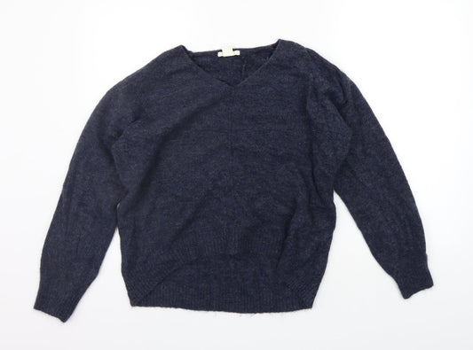 Womens UK Size XS H&M Blue Pullover Jumper