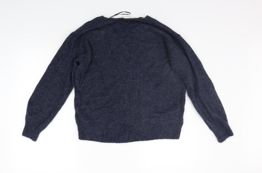 Womens UK Size XS H&M Blue Pullover Jumper