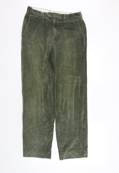 Womens UK Size 30 in Marks and Spencer Regular Fit  Green Trousers
