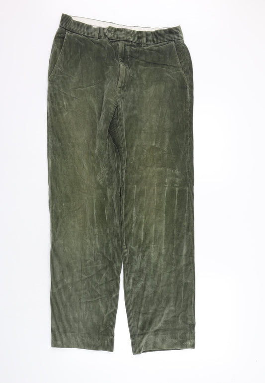 Womens UK Size 30 in Marks and Spencer Regular Fit  Green Trousers