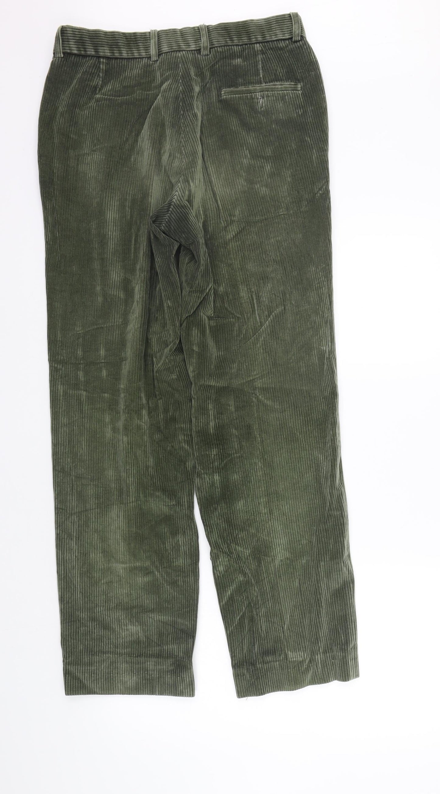 Womens UK Size 30 in Marks and Spencer Regular Fit  Green Trousers
