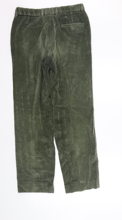 Womens UK Size 30 in Marks and Spencer Regular Fit  Green Trousers