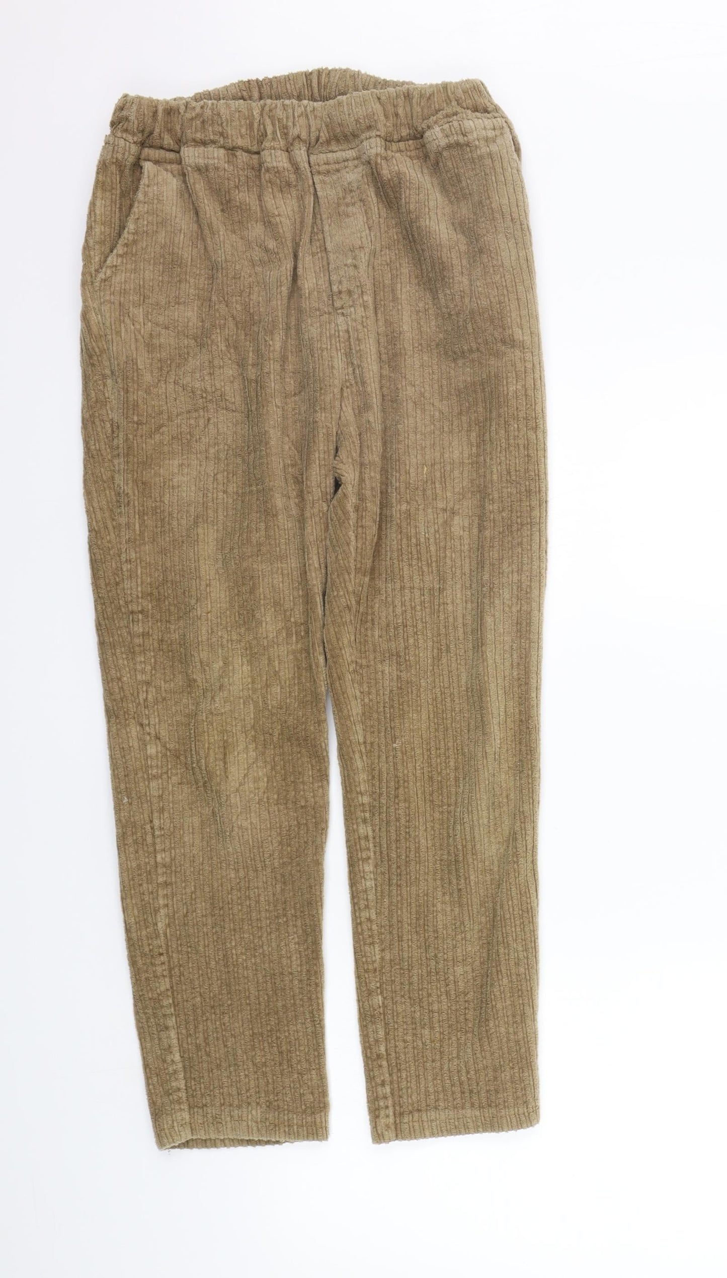 Womens UK Size 2XL Preworn Regular Fit  Beige Trousers