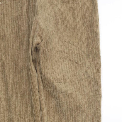 Womens UK Size 2XL Preworn Regular Fit  Beige Trousers