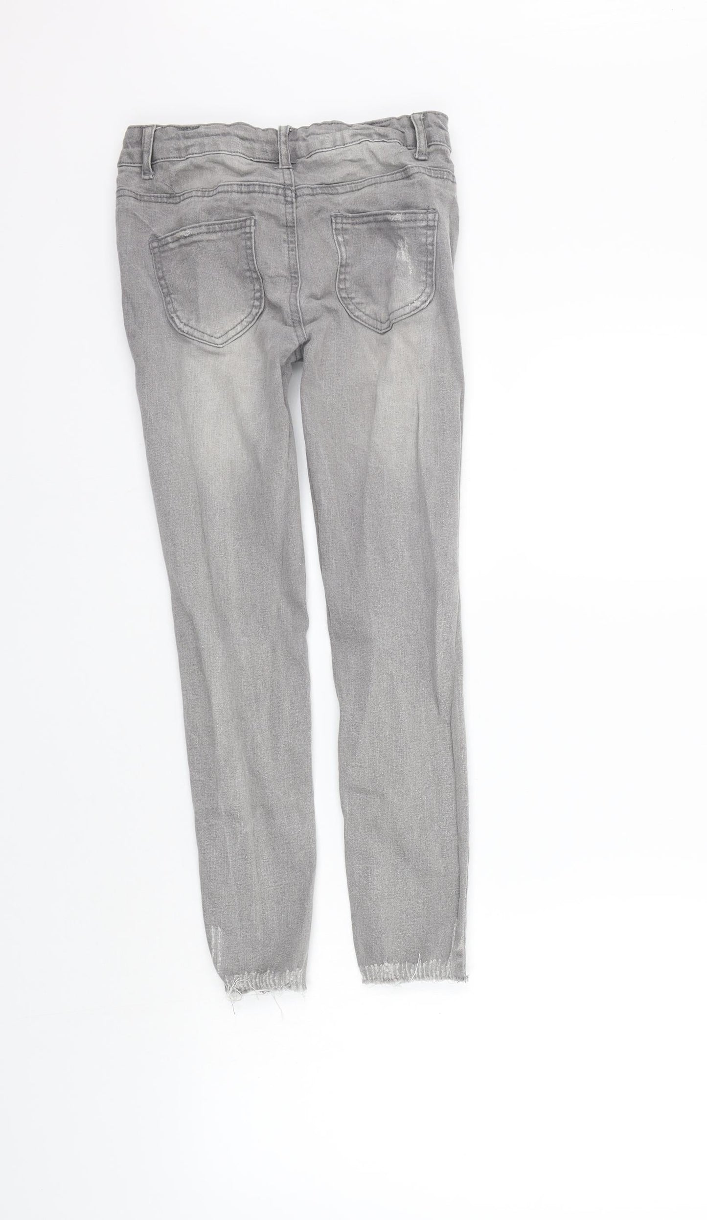 deniem co Girls Grey   Straight Jeans Size 9-10 Years