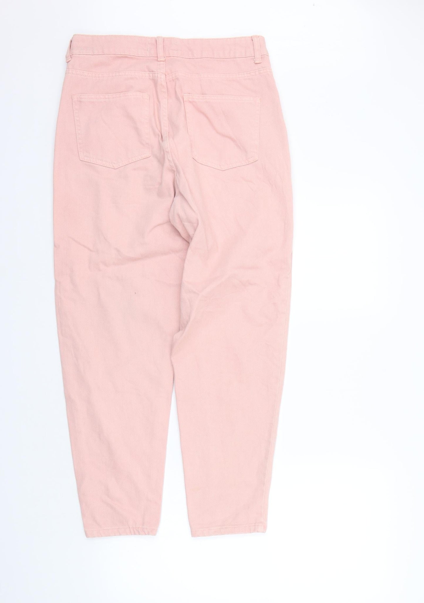 Womens UK Size 12 deniem co Regular Fit Straight Pink Jeans