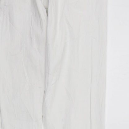 Womens UK Size 14 deniem co Regular Fit Straight White Jeans