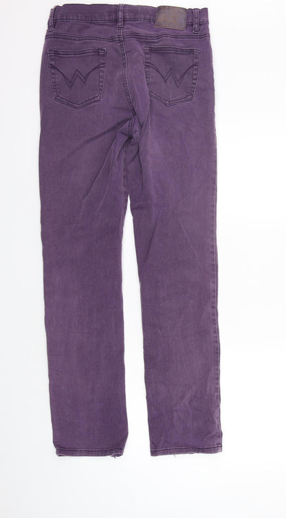 Max & Liu Womens Purple   Trousers  Size L L31 in