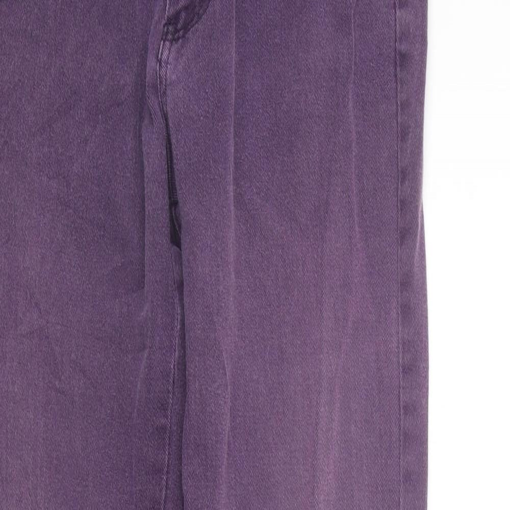 Max & Liu Womens Purple   Trousers  Size L L31 in