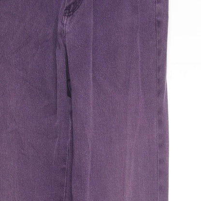 Max & Liu Womens Purple   Trousers  Size L L31 in