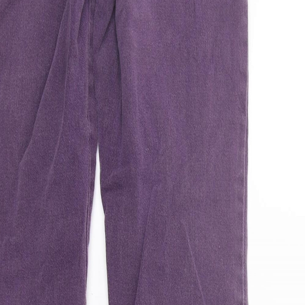 Max & Liu Womens Purple   Trousers  Size L L31 in
