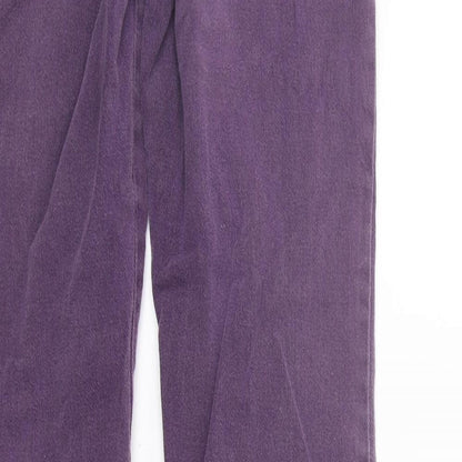 Max & Liu Womens Purple   Trousers  Size L L31 in