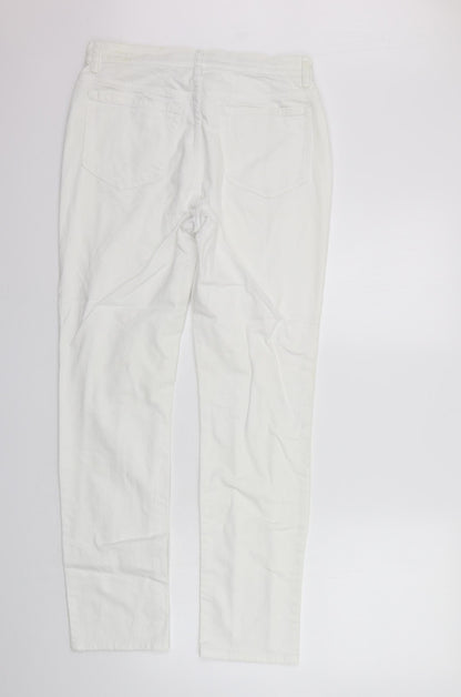 Womens UK Size 12 Artigiano Regular Fit  Silver Trousers
