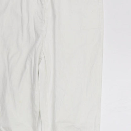 Womens UK Size 12 Artigiano Regular Fit  Silver Trousers