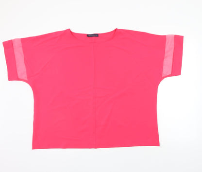 Womens UK Size 20 Marks and Spencer Pink Basic T-Shirt