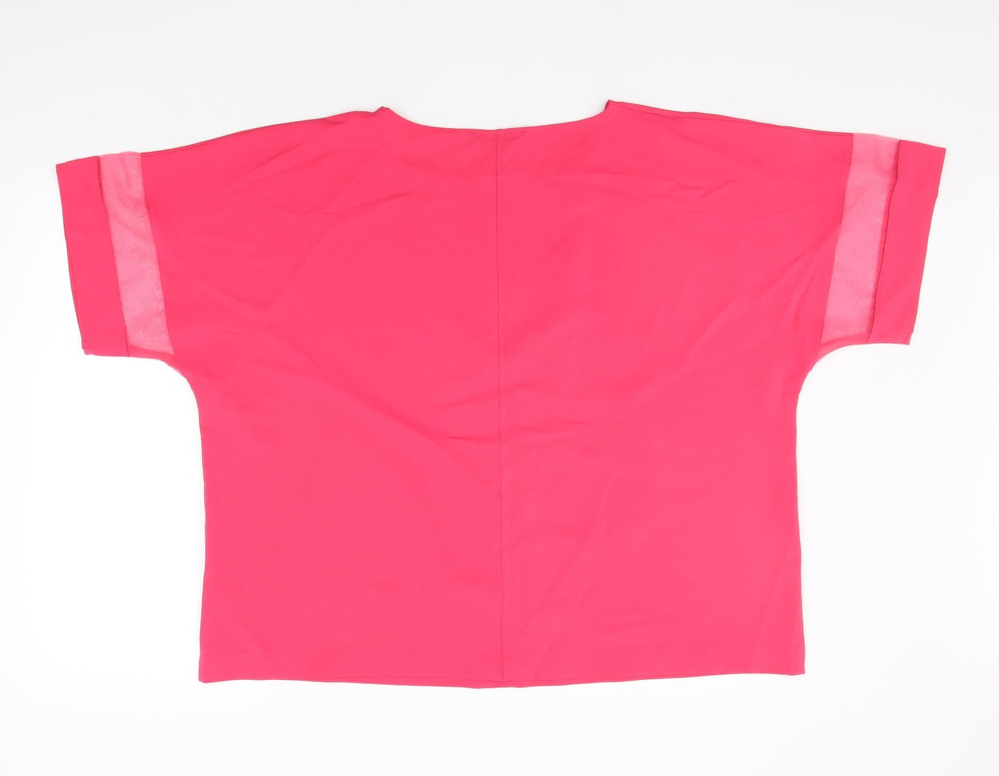 Womens UK Size 20 Marks and Spencer Pink Basic T-Shirt