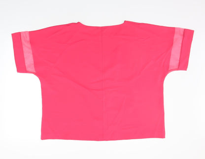 Womens UK Size 20 Marks and Spencer Pink Basic T-Shirt