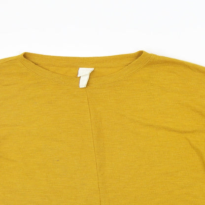 Womens UK Size M H&M Yellow Pullover Jumper