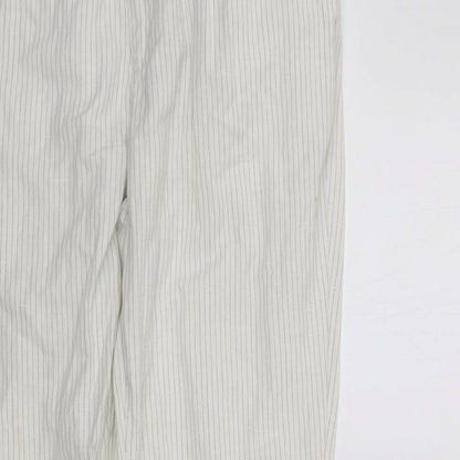 Womens UK Size 33 in deniem co Regular Fit  White Trousers