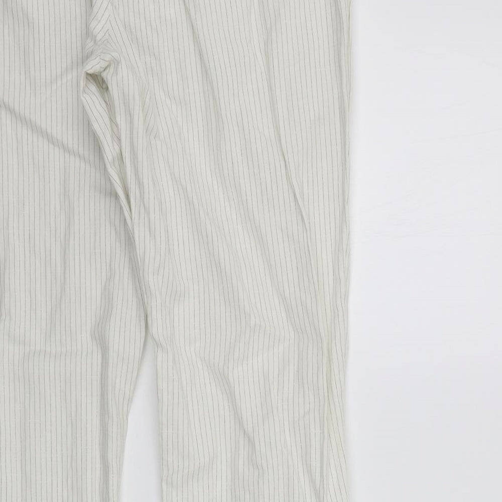 Womens UK Size 33 in deniem co Regular Fit  White Trousers