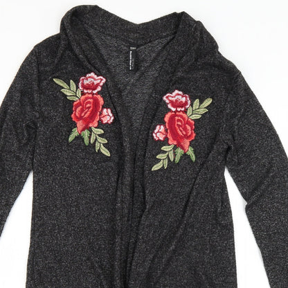 Blind date Womens Grey   Cardigan Jumper Size S  - Pose print
