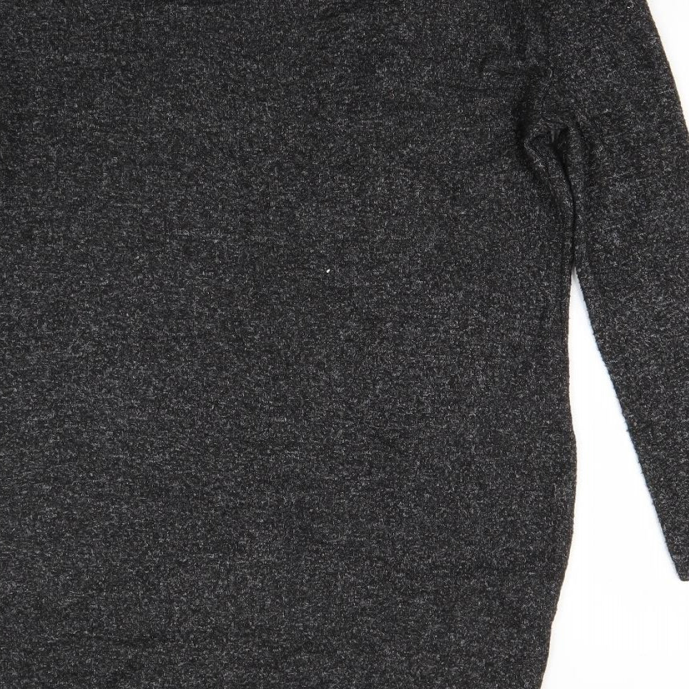 Blind date Womens Grey   Cardigan Jumper Size S  - Pose print
