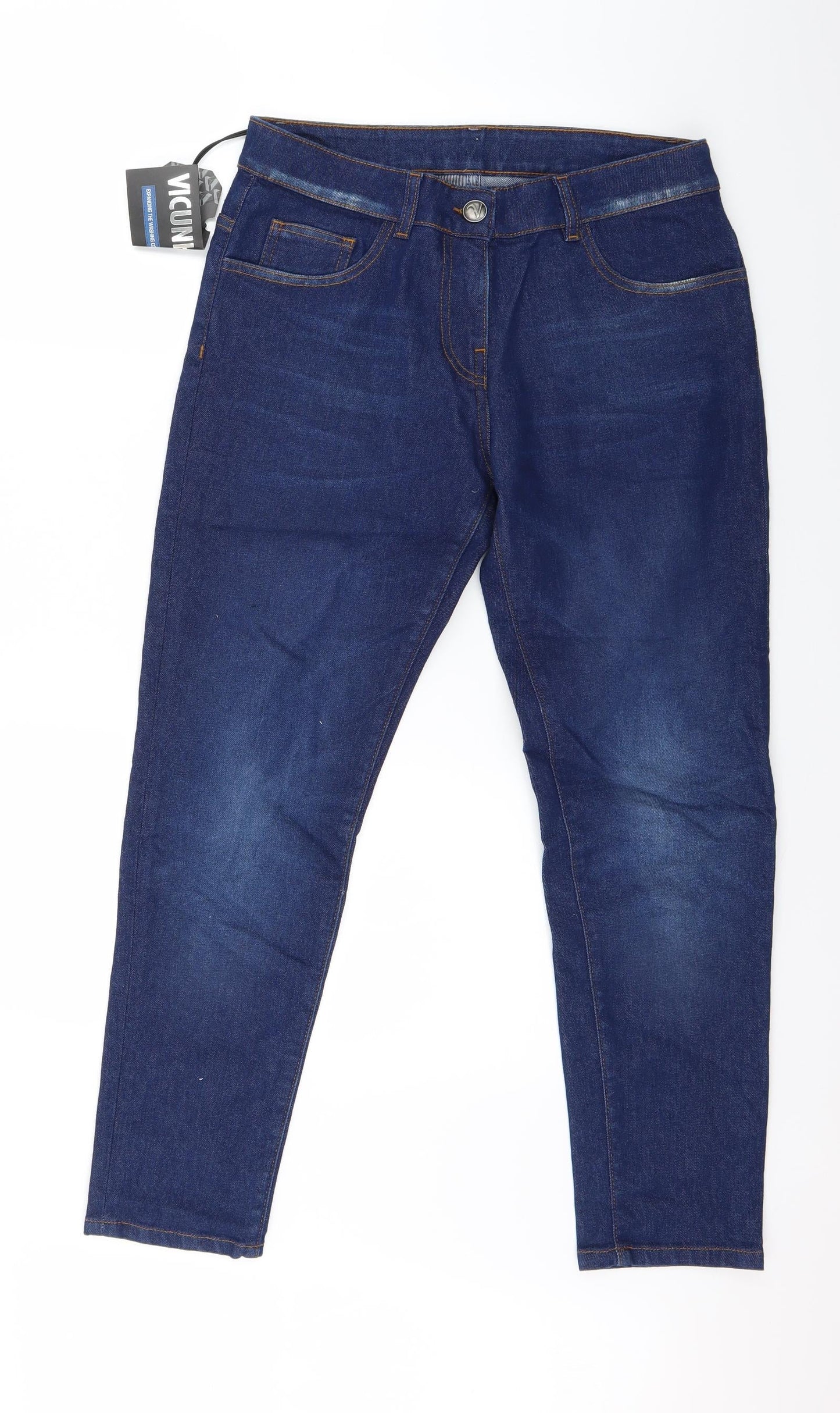 KYM Womens Blue  Denim Skinny Jeans Size 30 in L26 in