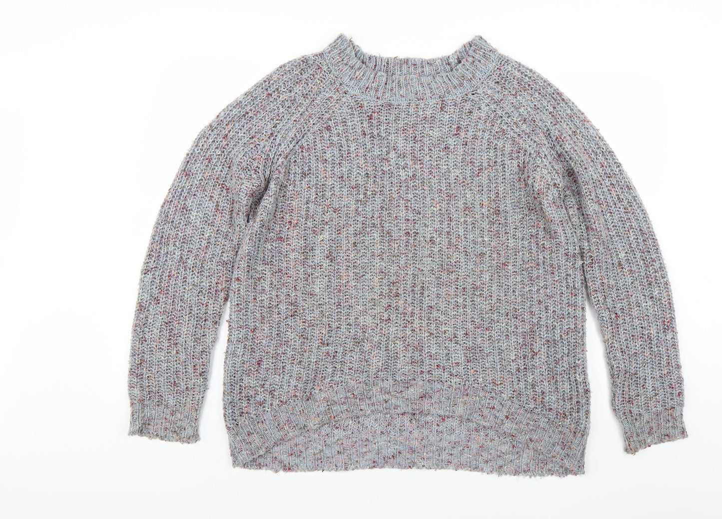 Womens UK Size M Papaya Grey Pullover Jumper