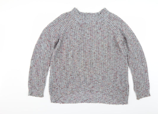 Womens UK Size M Papaya Grey Pullover Jumper