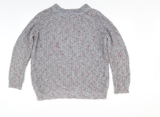 Womens UK Size M Papaya Grey Pullover Jumper