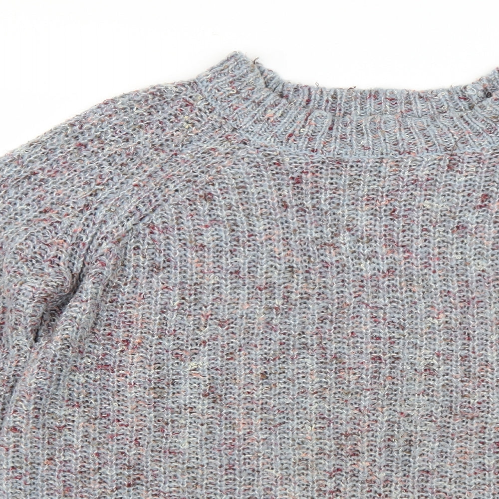 Womens UK Size M Papaya Grey Pullover Jumper