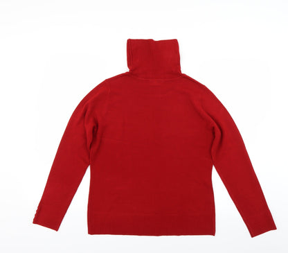 BHS Womens Red  Knit Pullover Jumper Size 12