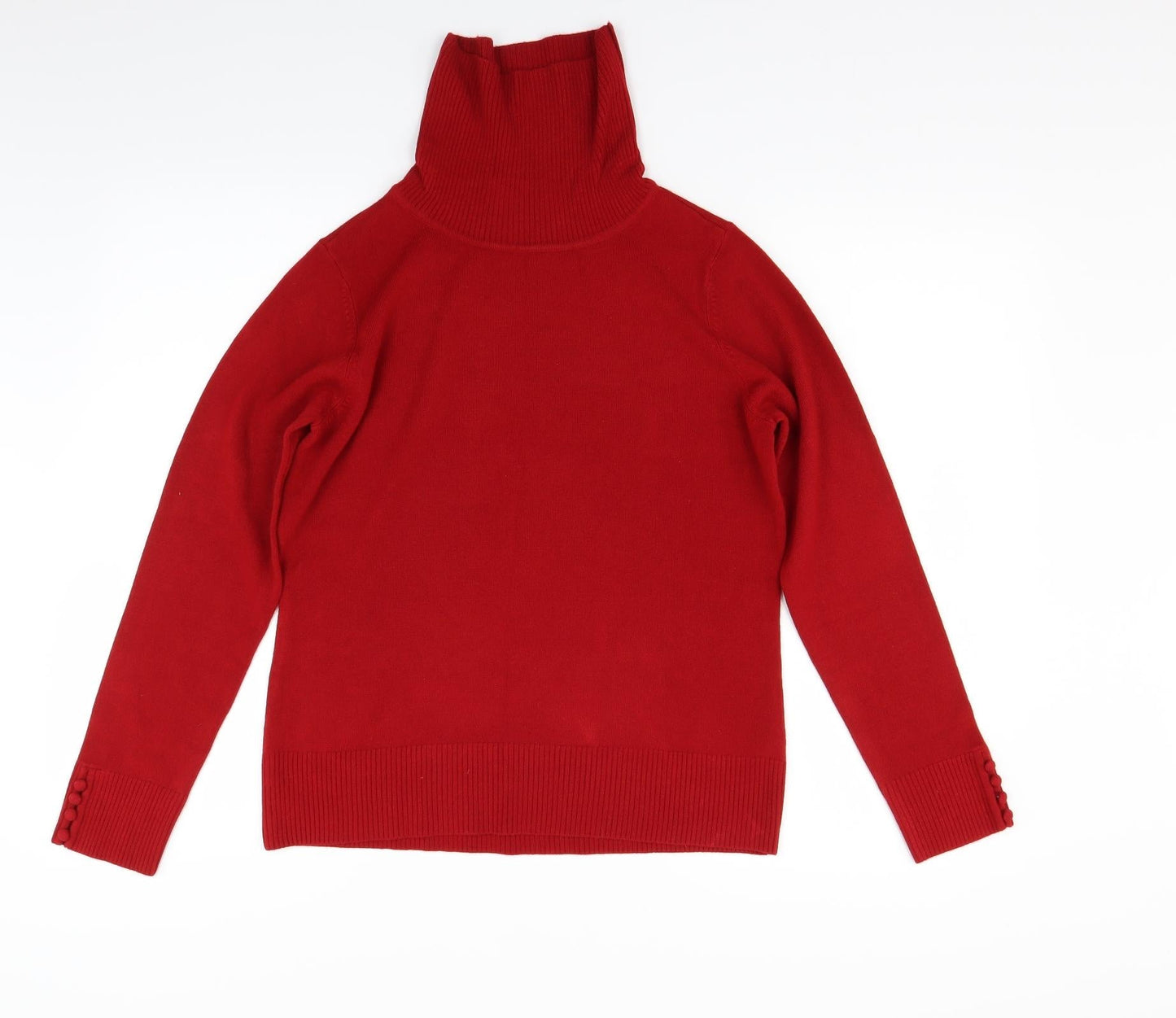 BHS Womens Red  Knit Pullover Jumper Size 12