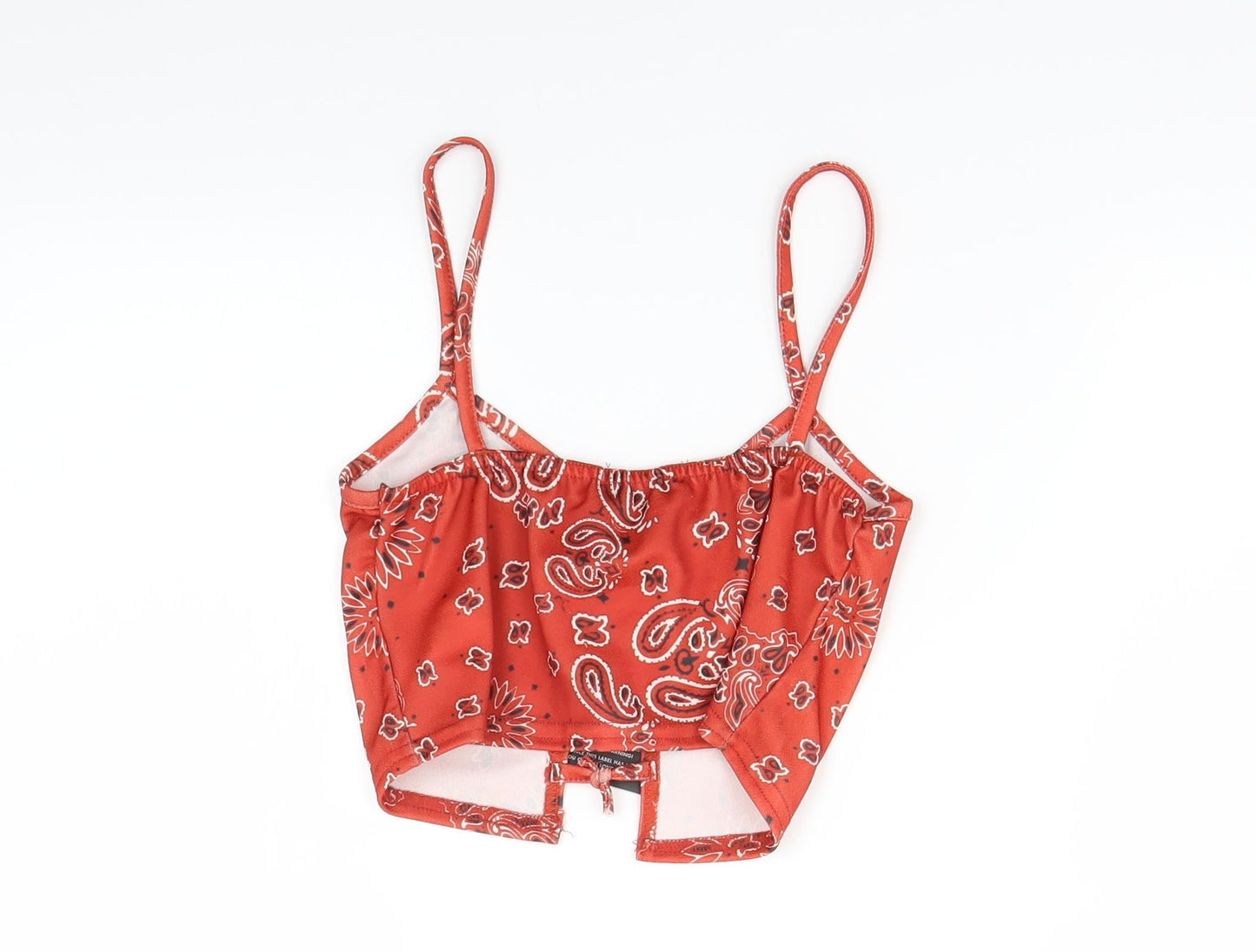 PRETTYLITTLETHING Womens Red   Cropped Tank Size 10