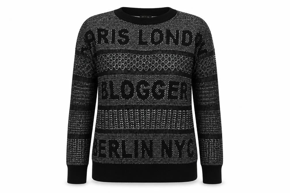 Womens UK Size S River Island Black Pullover Jumper