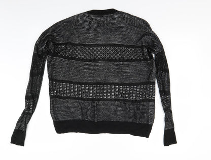Womens UK Size S River Island Black Pullover Jumper