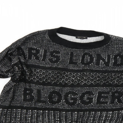 Womens UK Size S River Island Black Pullover Jumper