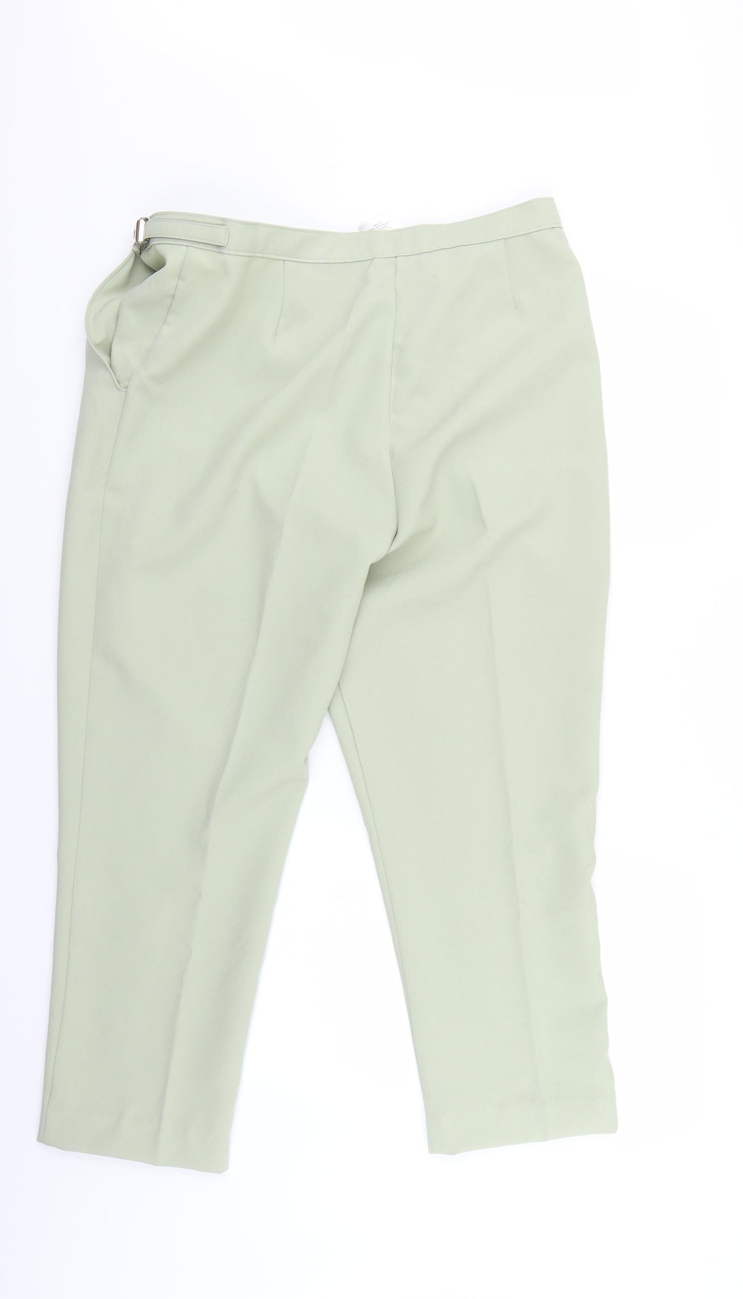 Womens UK Size 14 Damart Regular Fit  Green Trousers