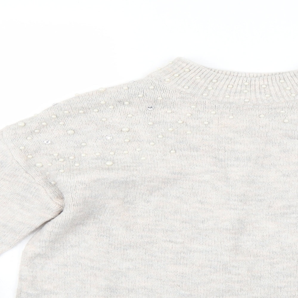 Womens UK Size 12 NEXT Grey Pullover Jumper