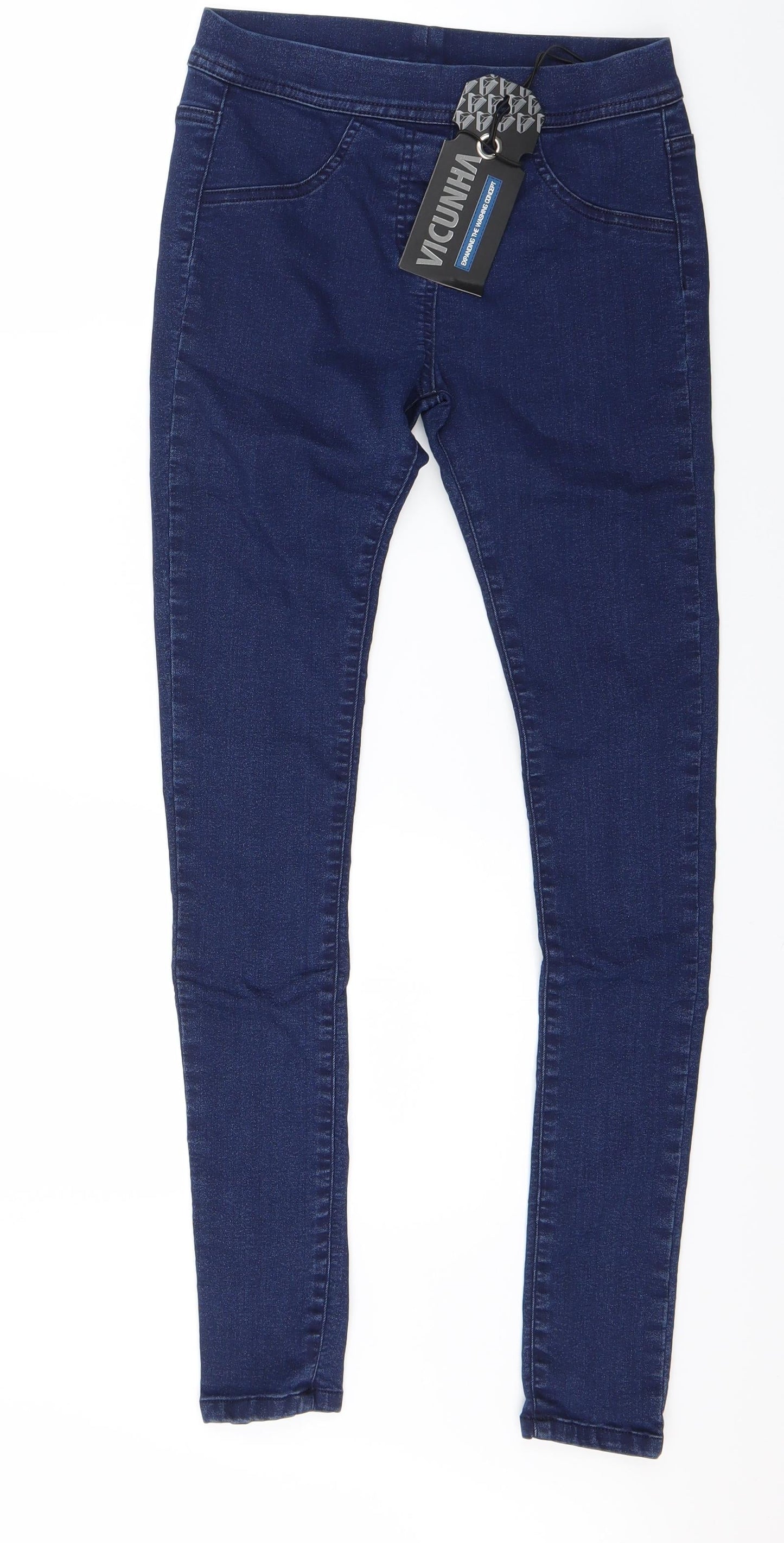 Vicunha Womens Blue  Denim Jegging Jeans Size 26 in L28 in