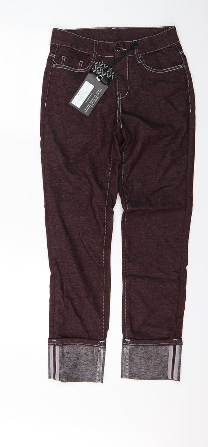 Womens UK Size 26 in Vicunha Regular Fit Straight Red Jeans
