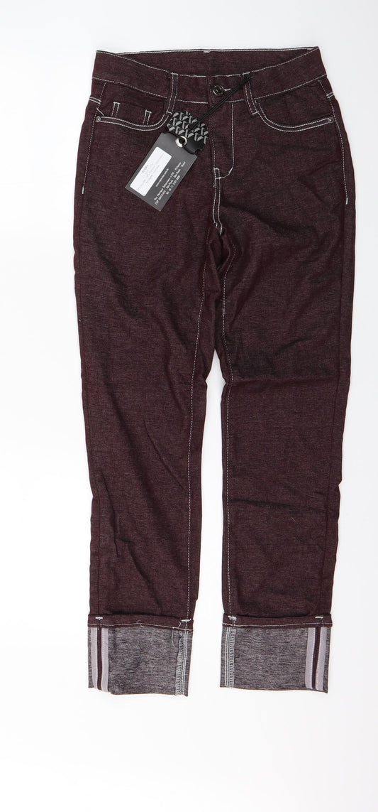 Womens UK Size 26 in Vicunha Regular Fit Straight Red Jeans