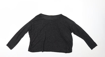 Womens UK Size 16 New Look Grey Basic Blouse